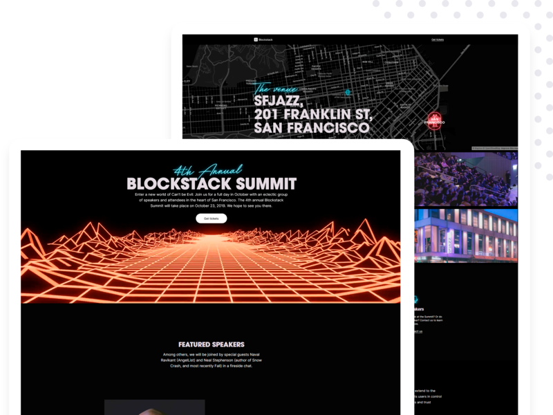 Blockstack Summit Event Promotion