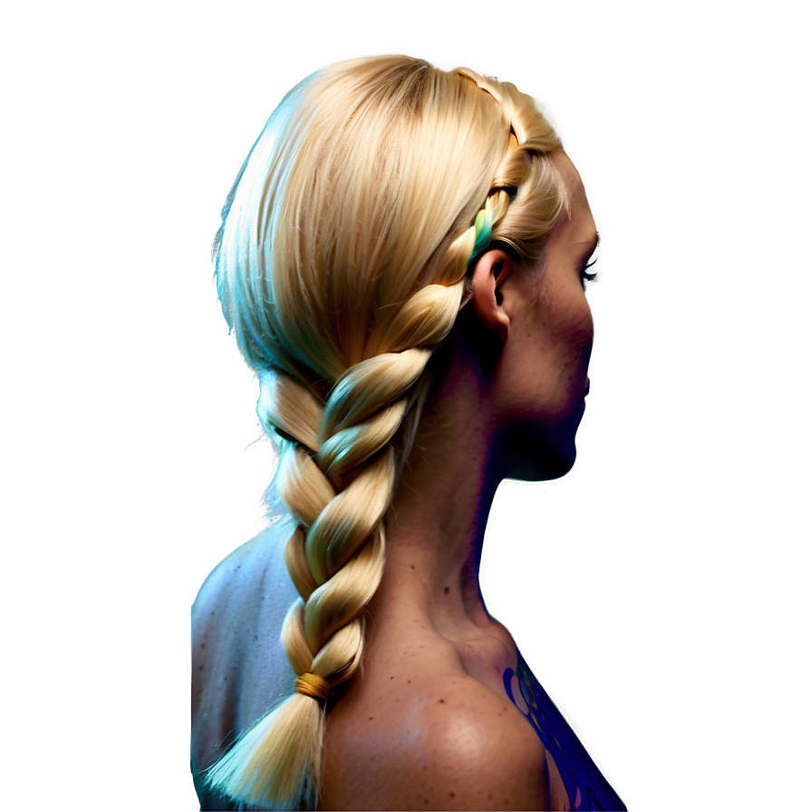 Blond Hair Braid Png 29