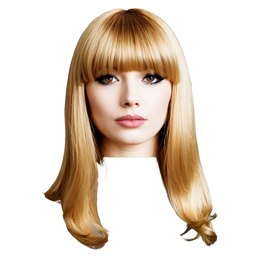 Blond Hair With Bangs Png 65