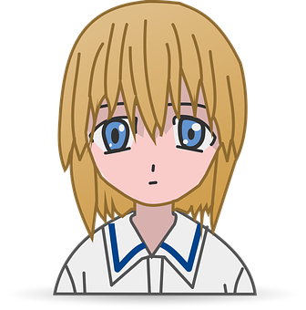 Blonde Anime Character Avatar