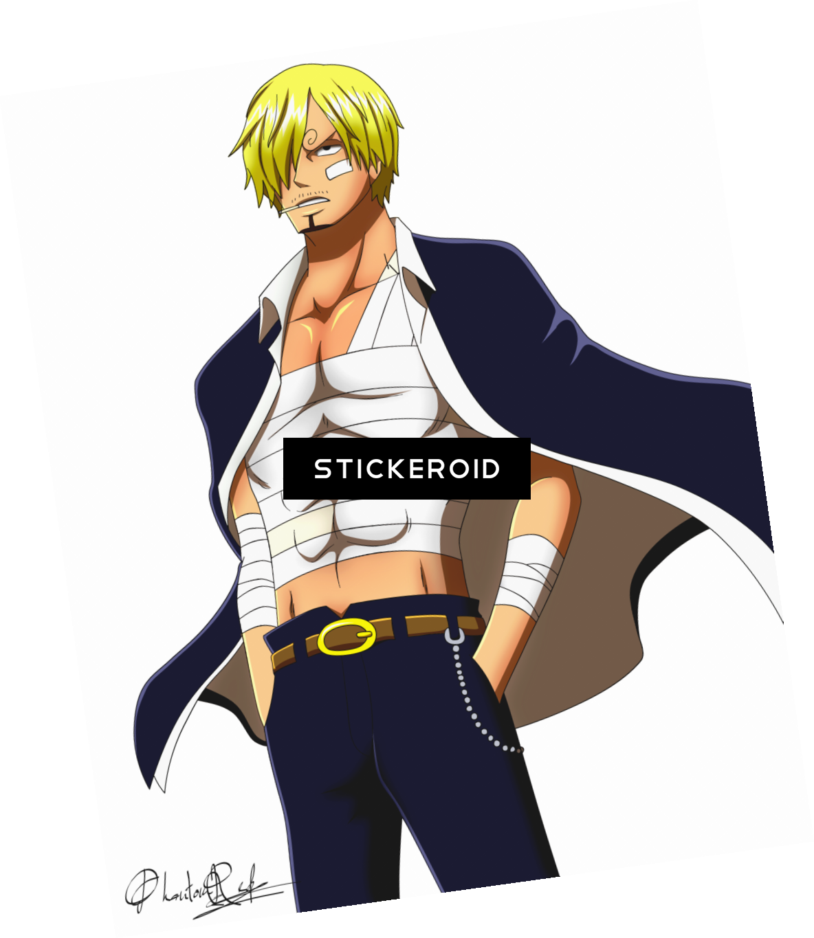 Blonde Anime Character Sanji Illustration