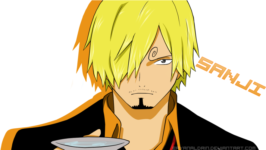 Blonde Anime Character Sanji With Plate