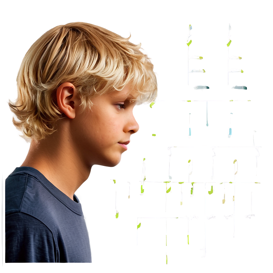 Blonde Boy Hair Png Swk53