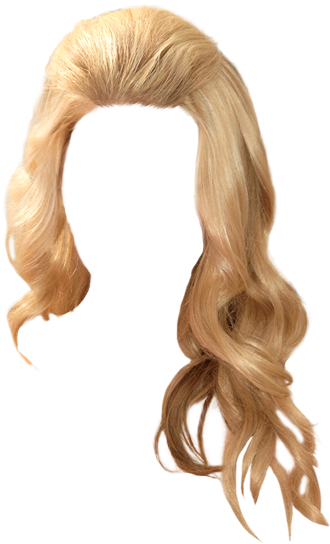 Blonde Curly Hair Graphic