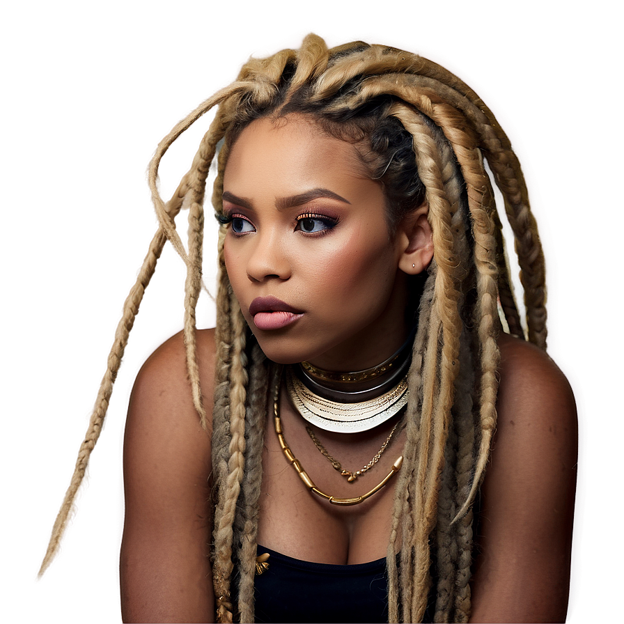 Blonde Dreadlocks Png 05252024