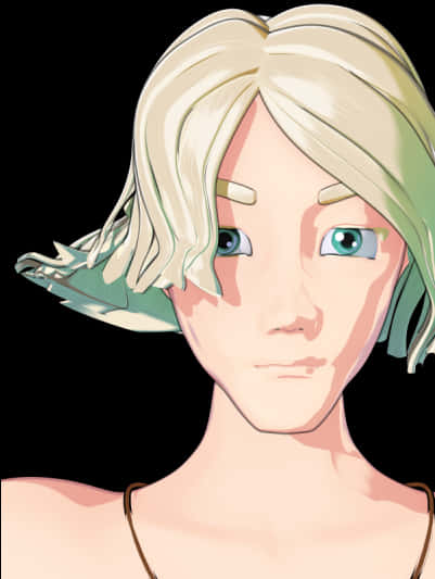 Blonde Emo Hairstyle Illustration PNG image with a transparent background, free high-resolution download