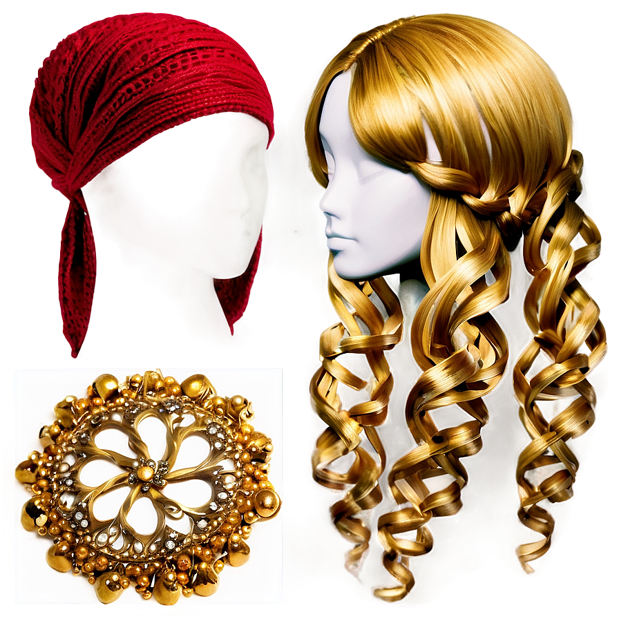 Blonde Hair Accessories Png Hcj