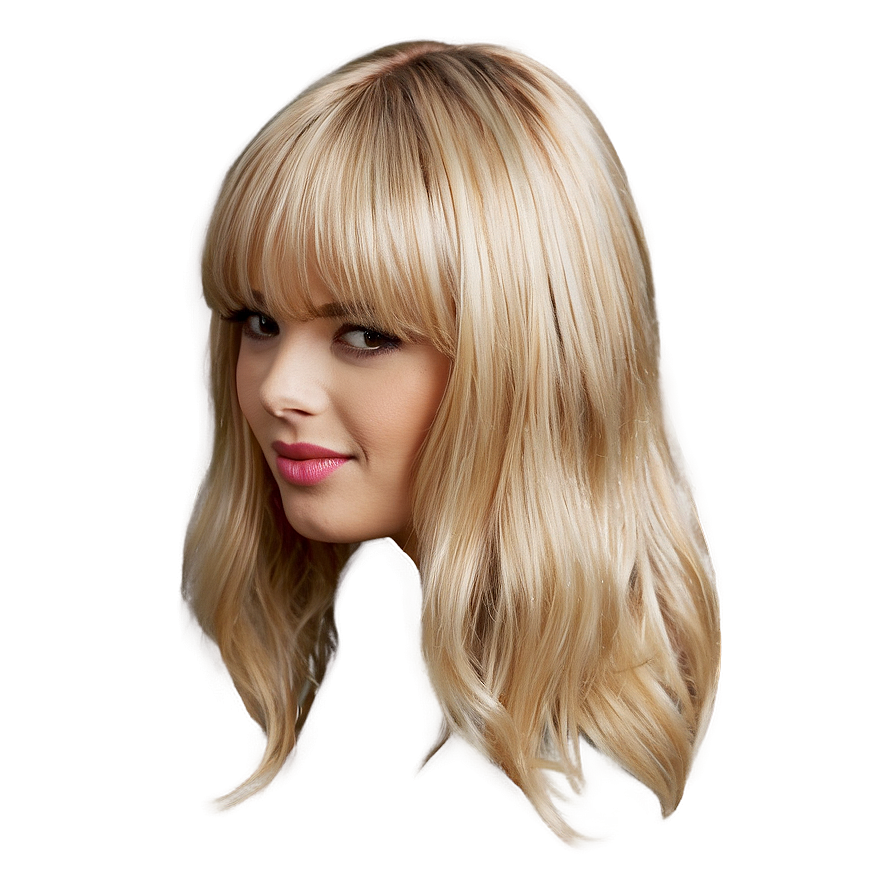 Blonde Hair With Bangs Png 87