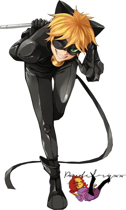 Chat Noir Miraculous Fanart, HD Png Download PNG image with a transparent background, free high-resolution download