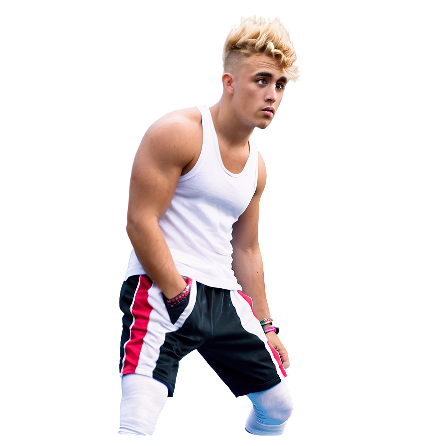 Blonde Manin Athletic Wear PNG image with a transparent background, free high-resolution download