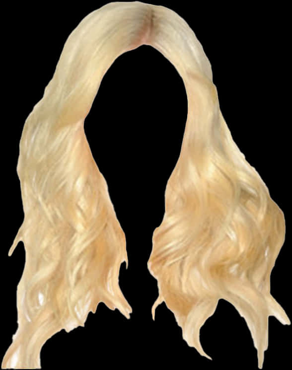 Hair Wig Png - Long Blonde Hair Png, Transparent Png PNG with transparent background