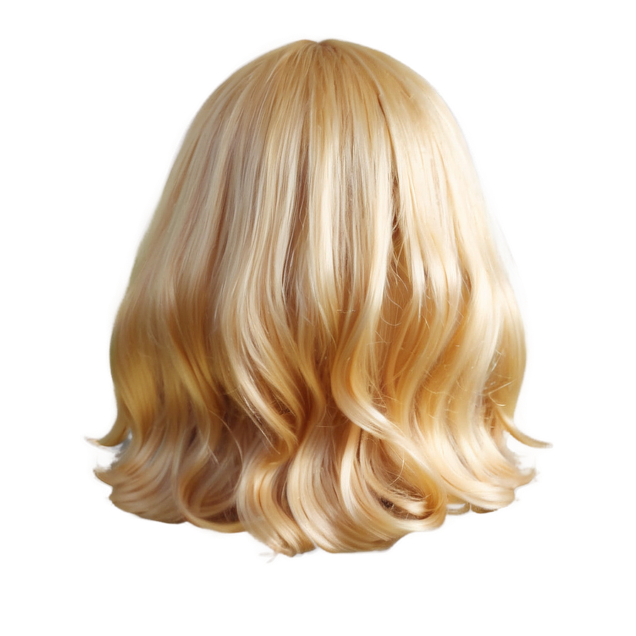 Blonde Wig Png 05252024