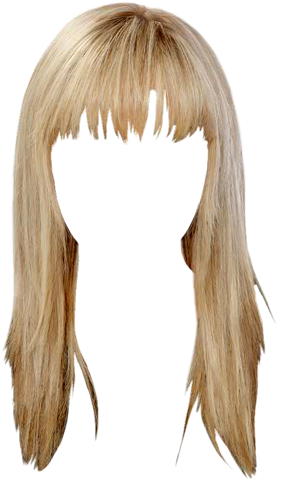 Blonde Wig Transparent Background