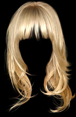 Blonde Wig Transparent Background