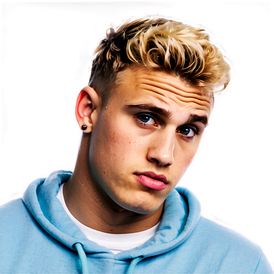 Blonde Youthin Blue Hoodie PNG image with a transparent background, free high-resolution download