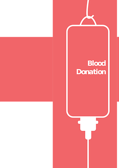 Blood Donation Awareness Poster PNG with transparent background