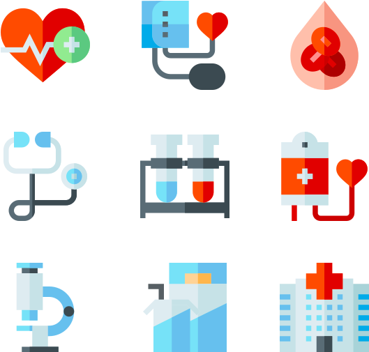 Blood Donation Icons Set