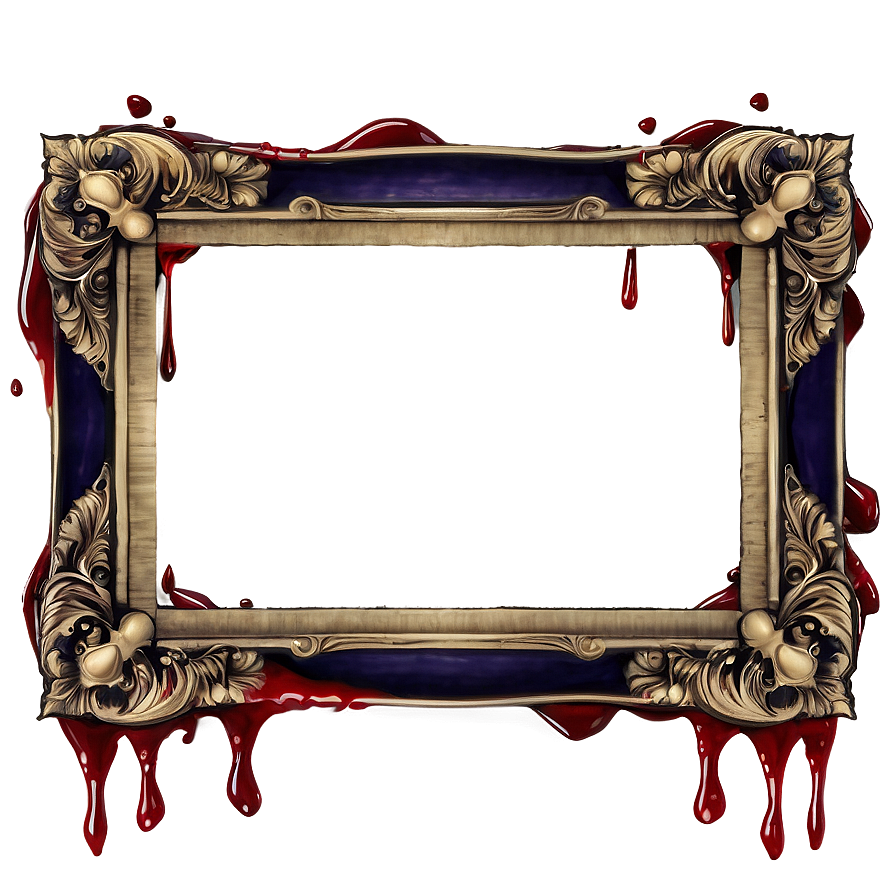 Blood Dripping Frame Png 05252024