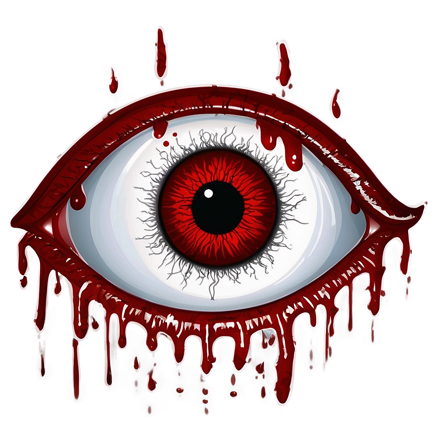 Blood Dripping From Eye Png 05252024