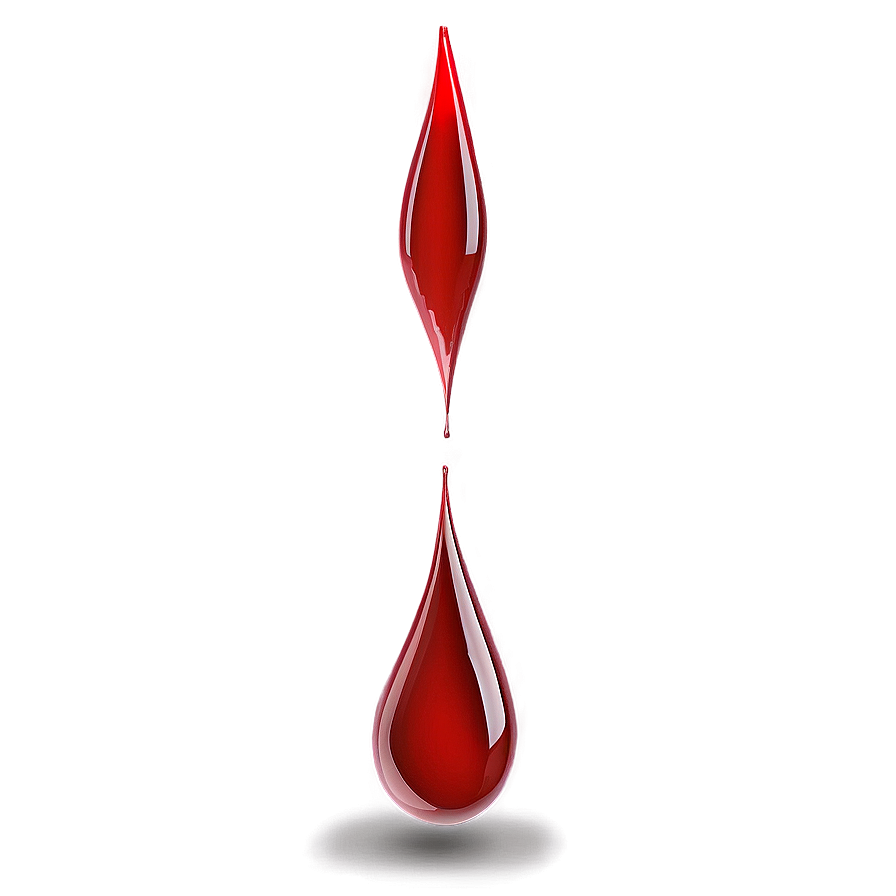 Blood Drop with Shadow PNG 65 PNG image with a transparent background, free high-resolution download