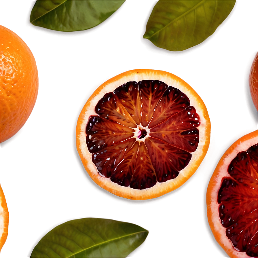 Blood Orange Close-up Png 2