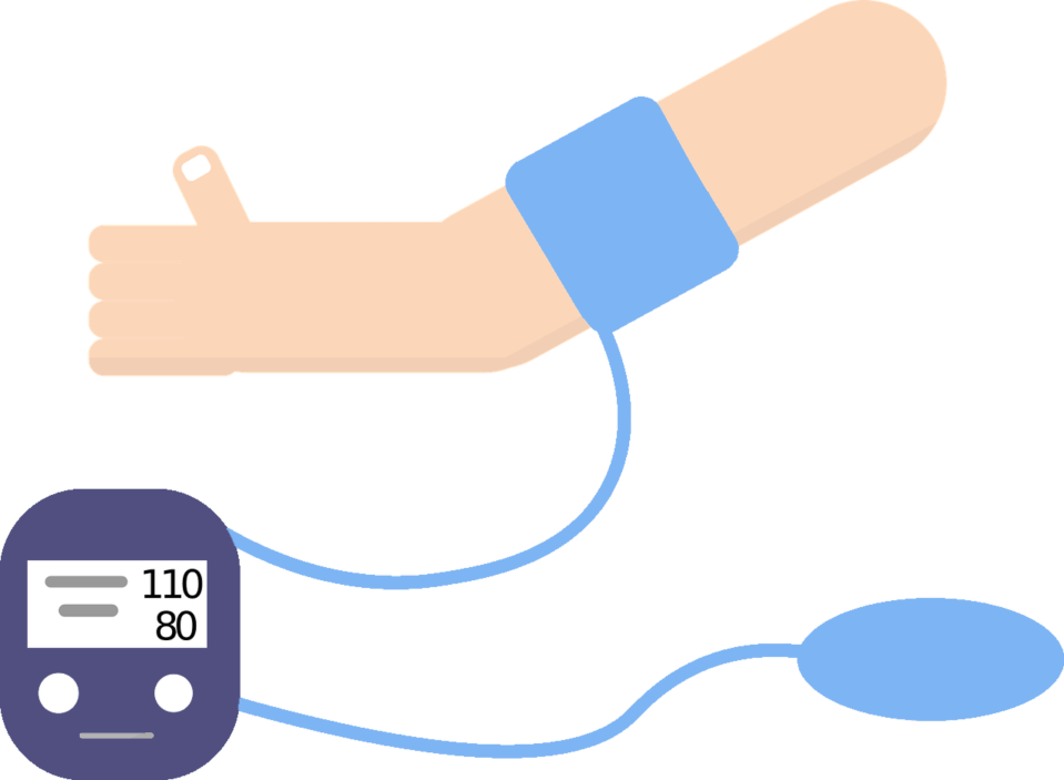 Blood Pressure Monitor Illustration 959x703 PNG image with a transparent background, free high-resolution download