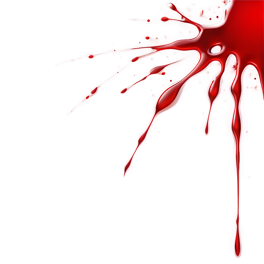 Blood Red Splat Design Png 83