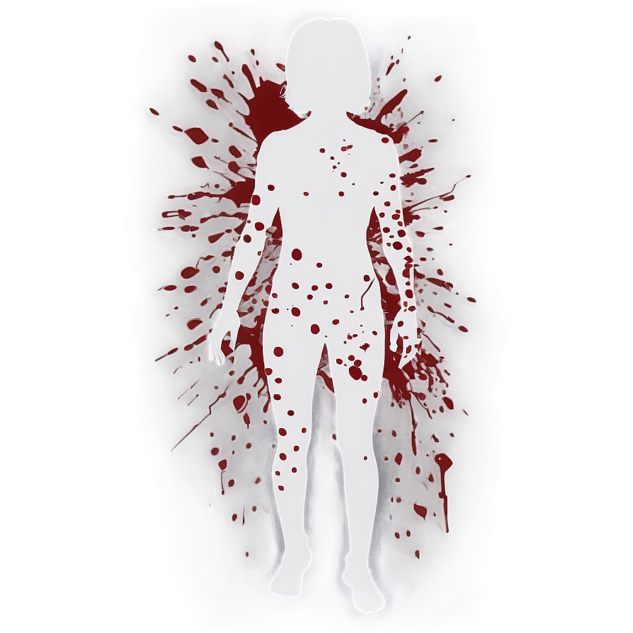 Blood Spatter Silhouette Png Fva