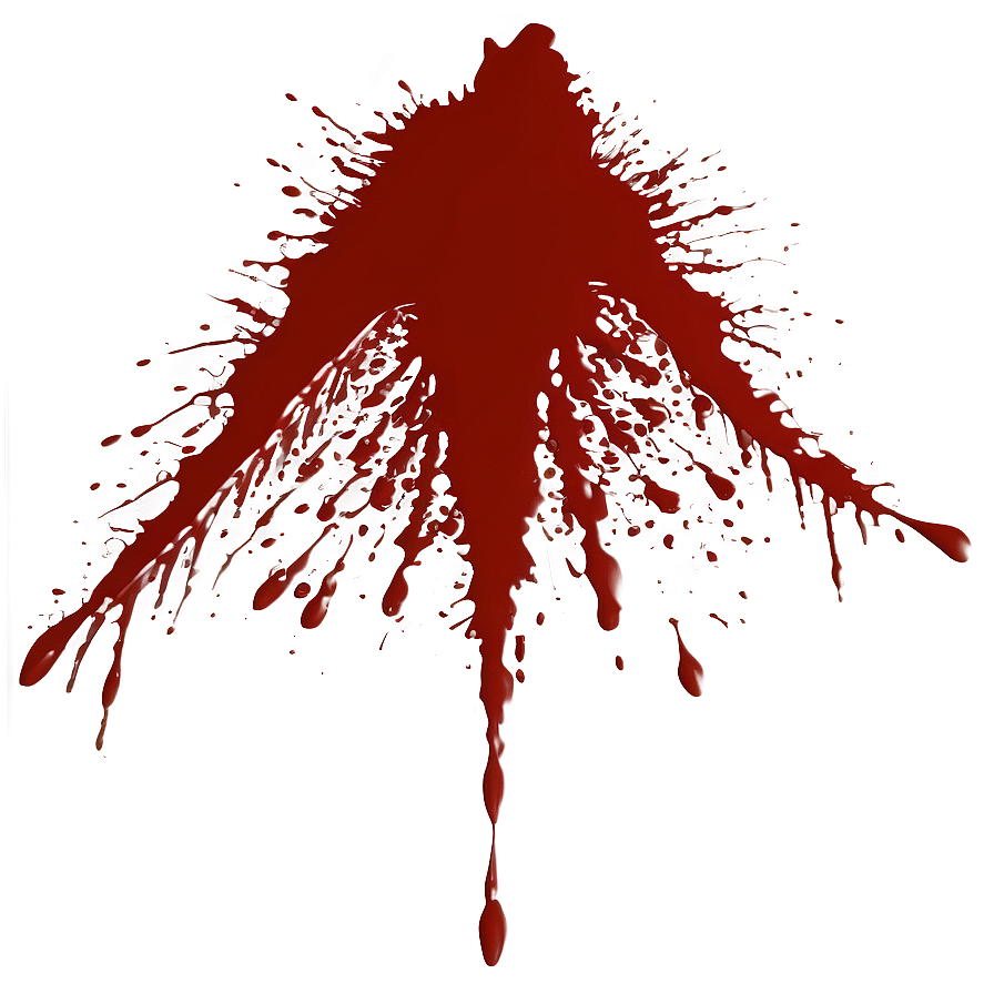 Blood Spatter Silhouette Png Kka38