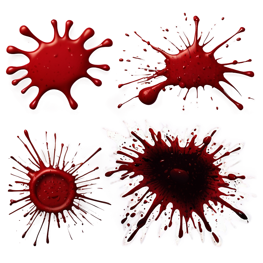 Blood Splatter Clipart Transparent 6 PNG image with a transparent background, free high-resolution download