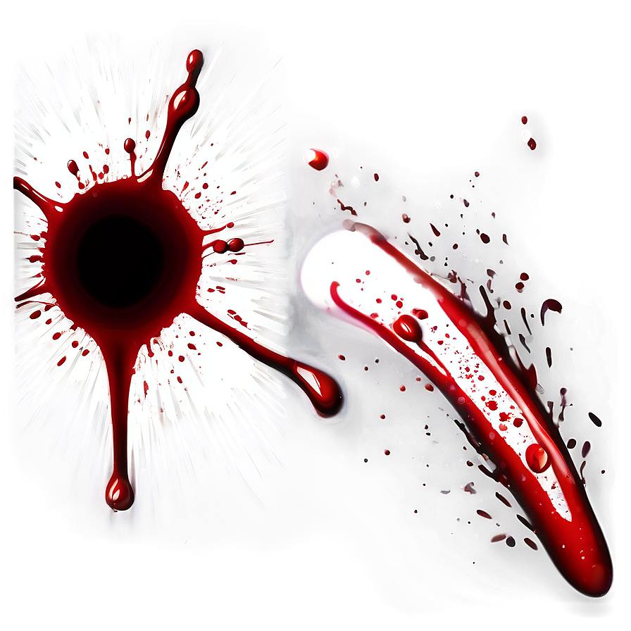blood splatter d PNG with transparent background