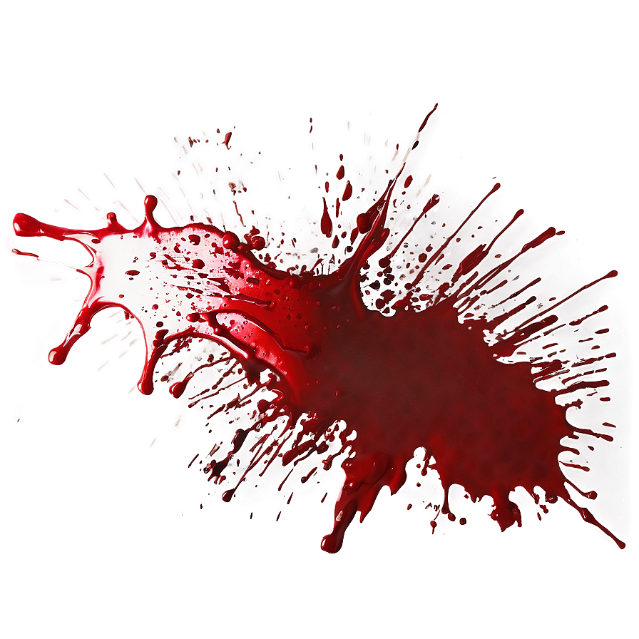 Blood Splatter Horror PNG 16 PNG image with a transparent background, free high-resolution download