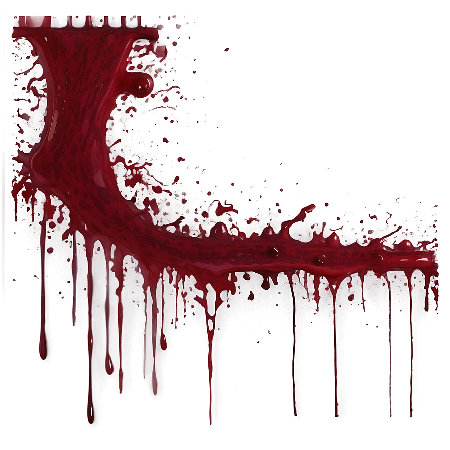 Blood Splatter Transparent For Film Editing 19