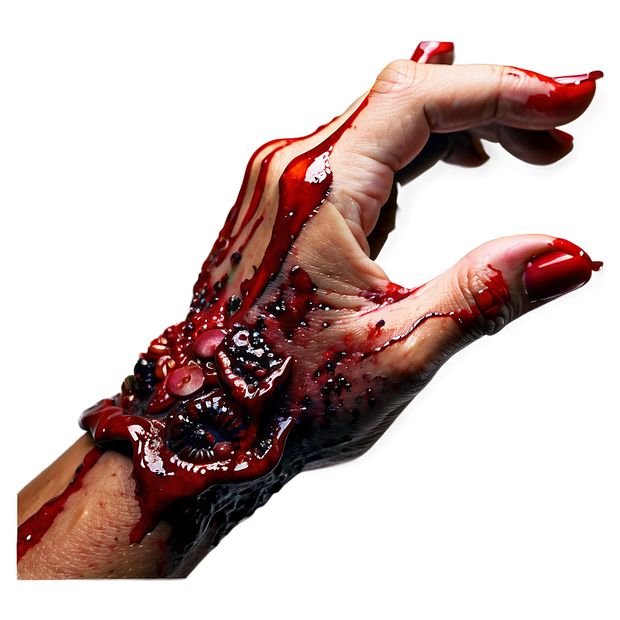 Bloody Zombie Hand Png 06122024