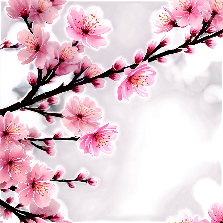 Blooming Cherry Blossom Landscape PNG 37 PNG with transparent background