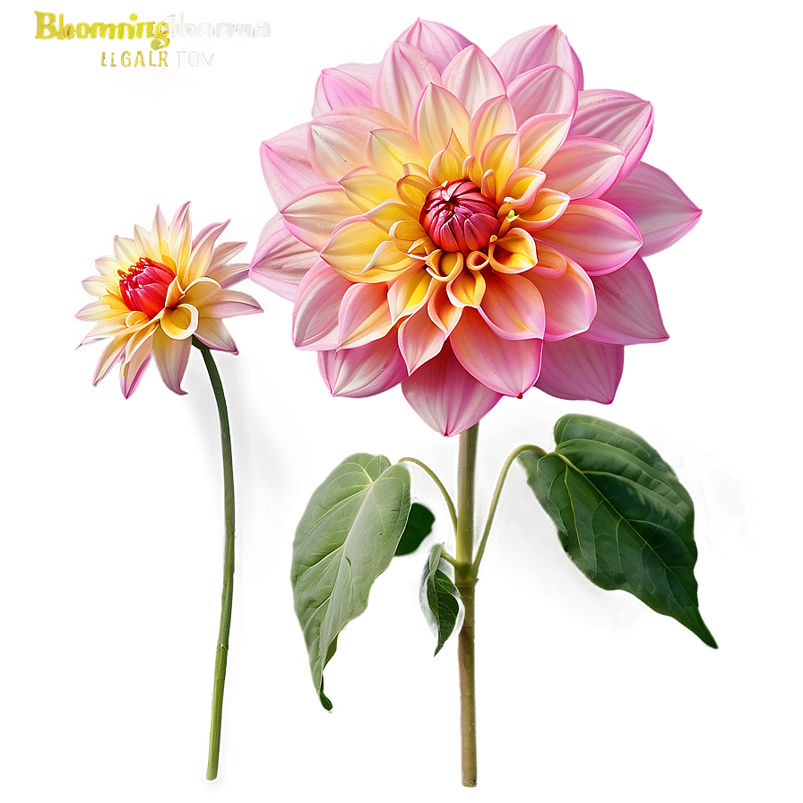 Blooming Dahlia Garden PNG 51 PNG with transparent background
