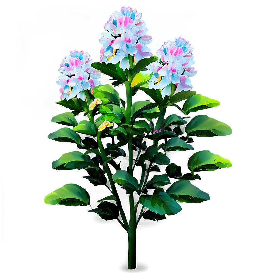 Blooming Flower Bush Png Kwq