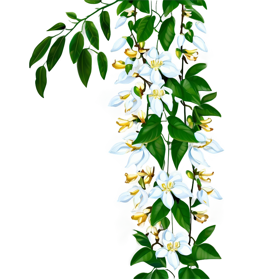 Blooming Jasmine Vine Png 34