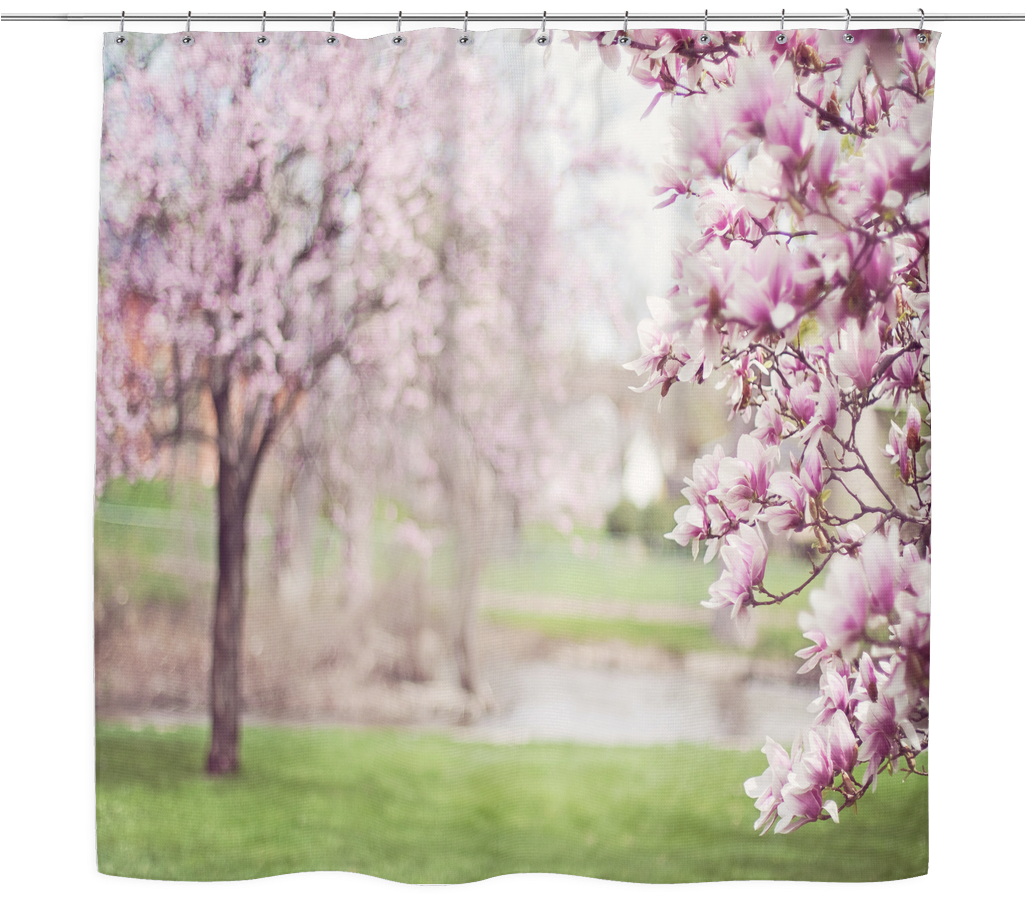 Blooming Magnolia Shower Curtain