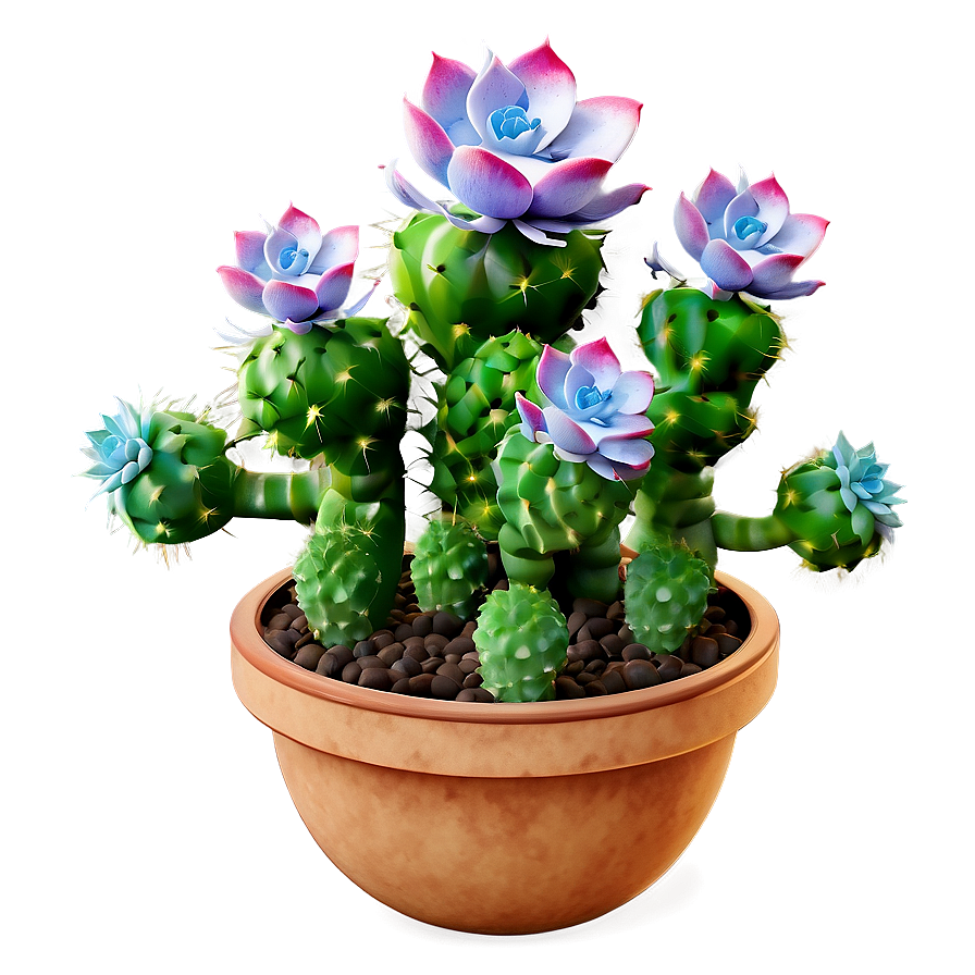 Blooming Succulent PNG 05242024 PNG with transparent background