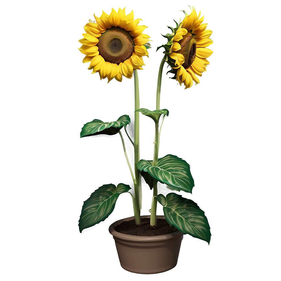 Blooming Sunflower Garden PNG 13 PNG image with a transparent background, free high-resolution download