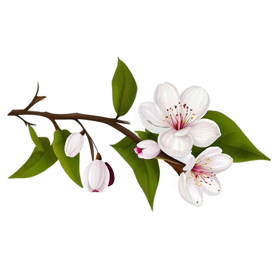 Blossom Print Illustration Png 06262024