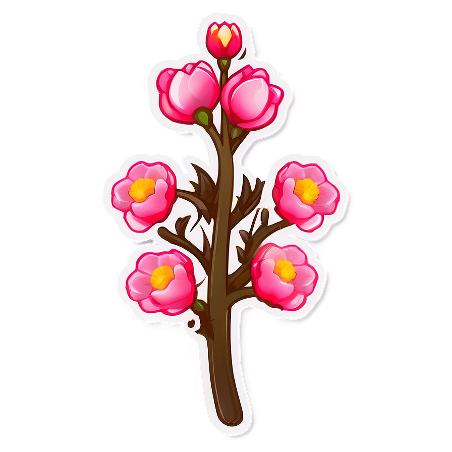 Blossom Sticker Graphic Png Dmf80