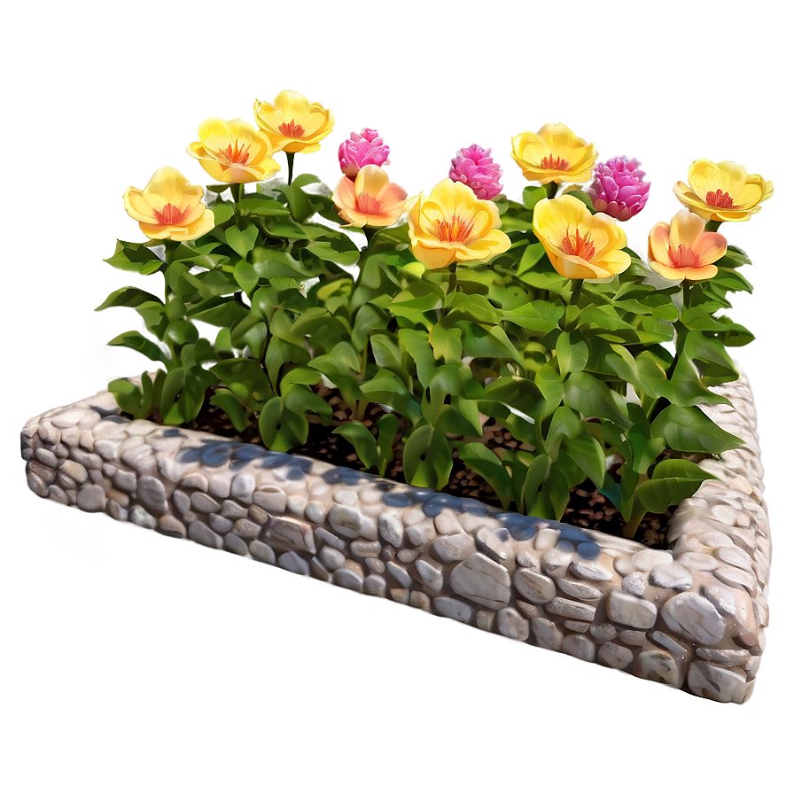 Blossoming Flower Bed Png Cnc38