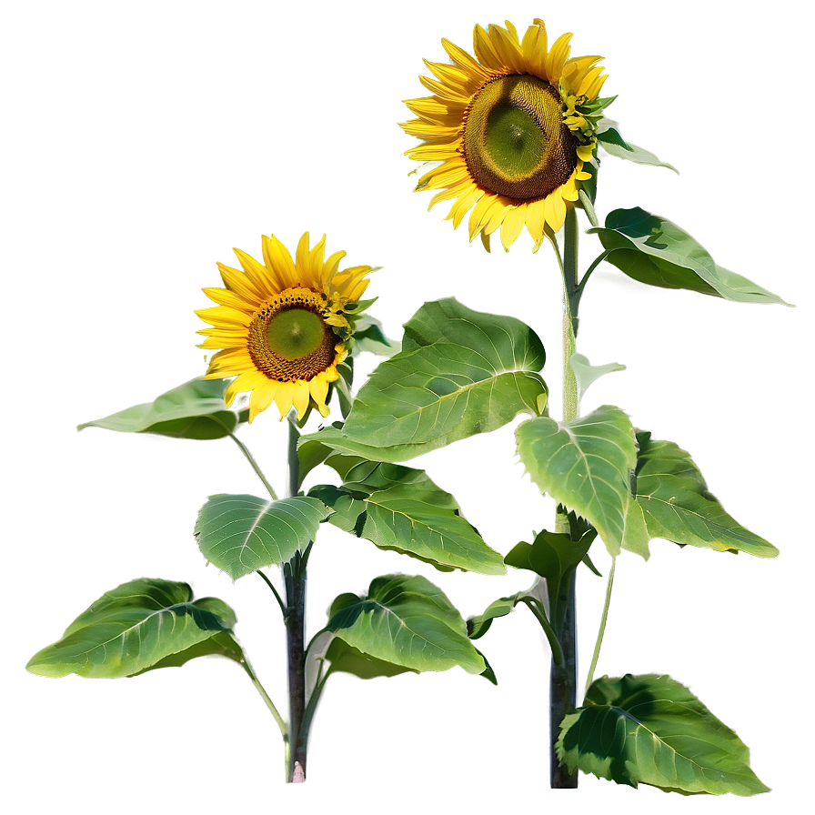 Blossoming Sunflower Field Png Xof