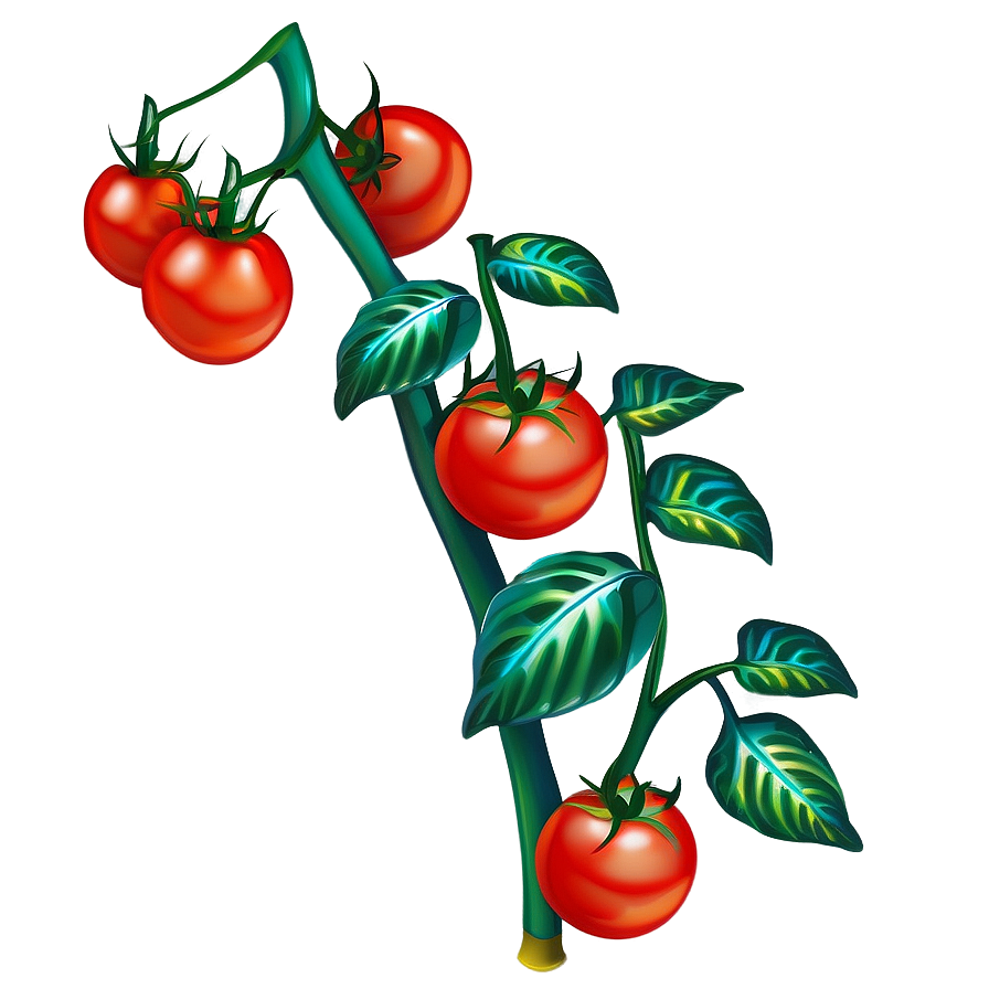 Blossoming Tomato Plant Png 06212024