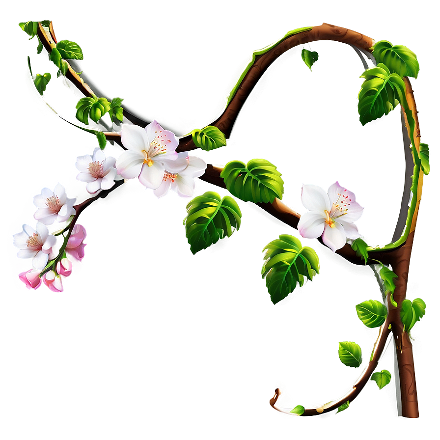 Blossoming Vine Branch