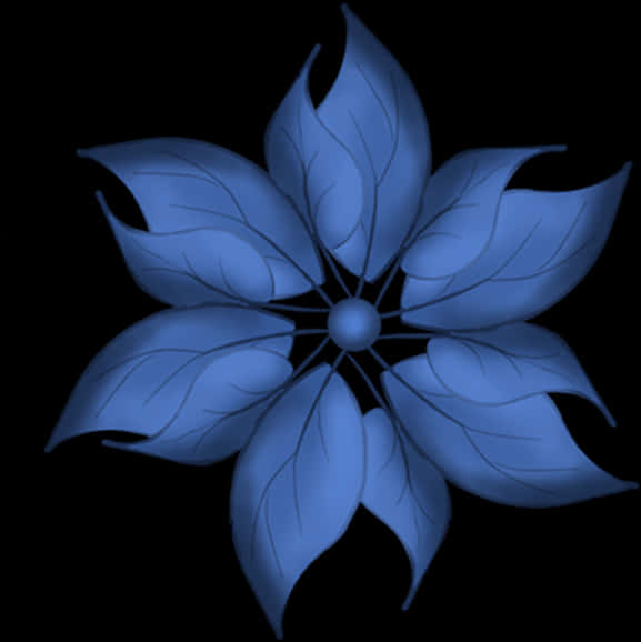 Flores Azules Dibujo Png, Transparent Png PNG with transparent background