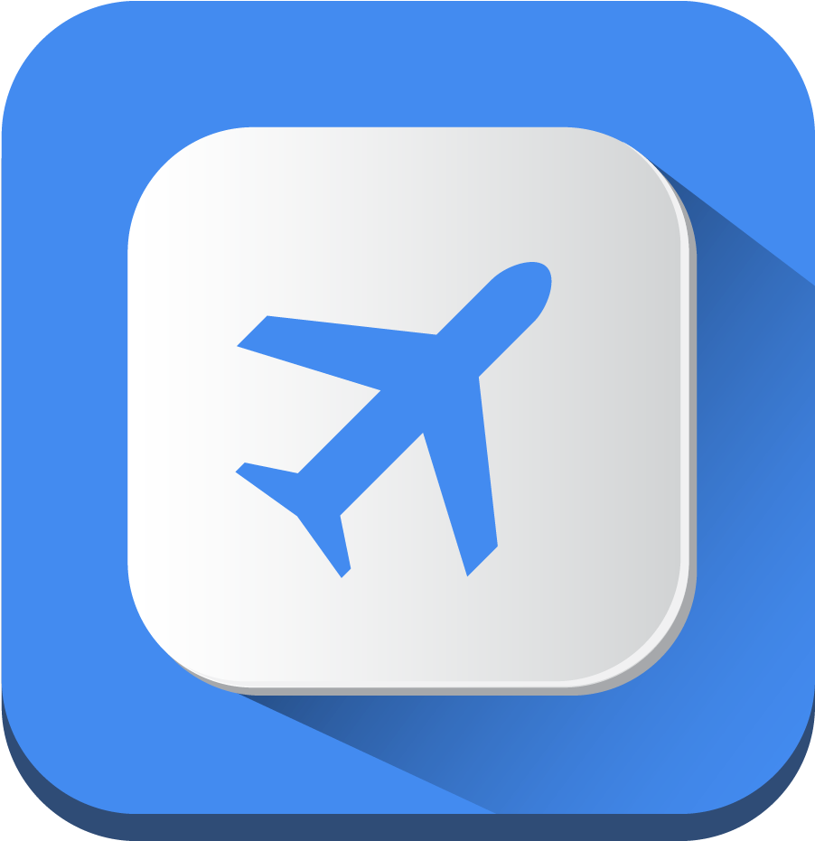 Blue Airplane App Icon