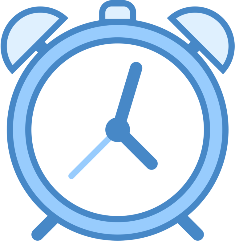 Blue Alarm Clock Vector